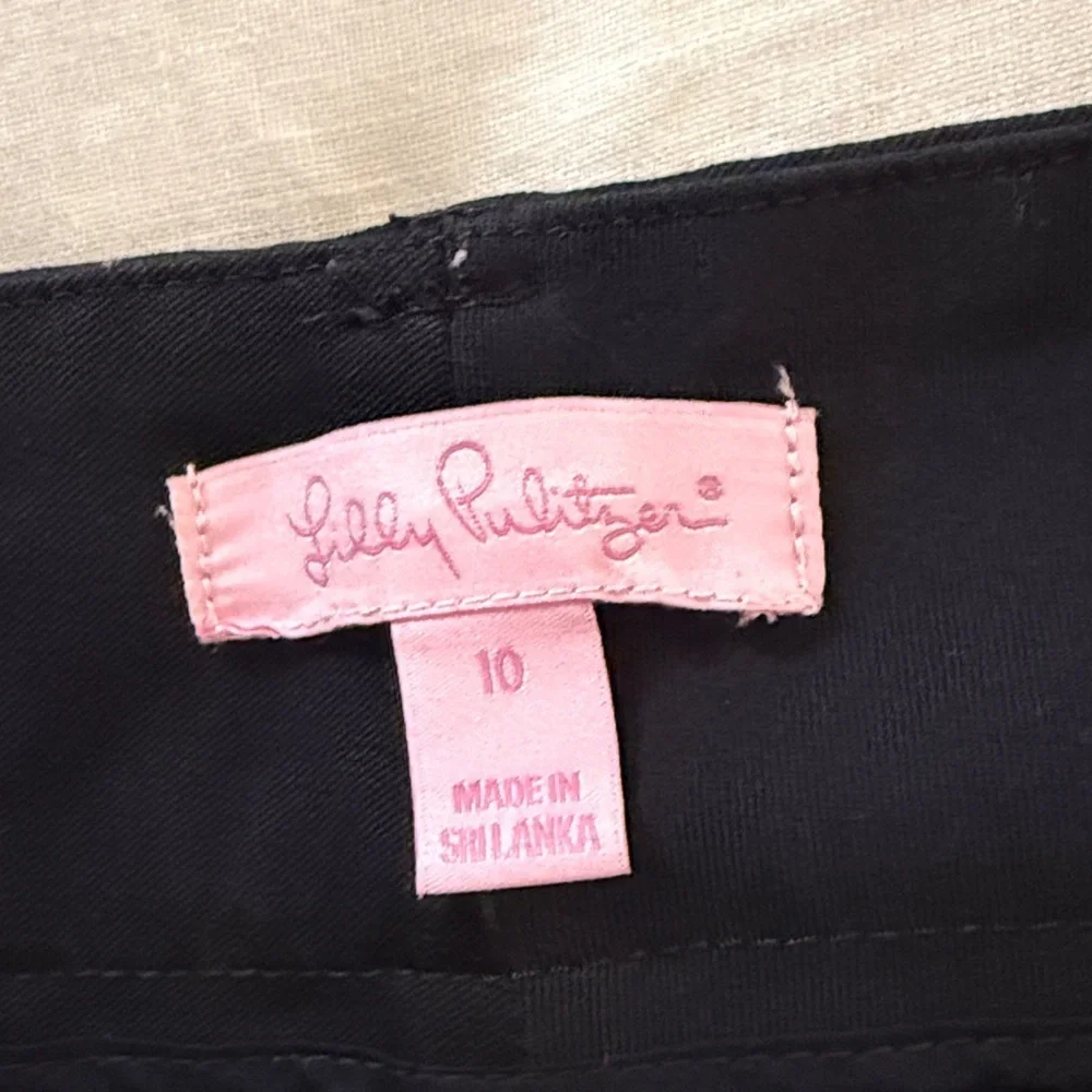 Lilly Pulitzer Black Dress Pants size 10 EUC - Picture 2 of 4